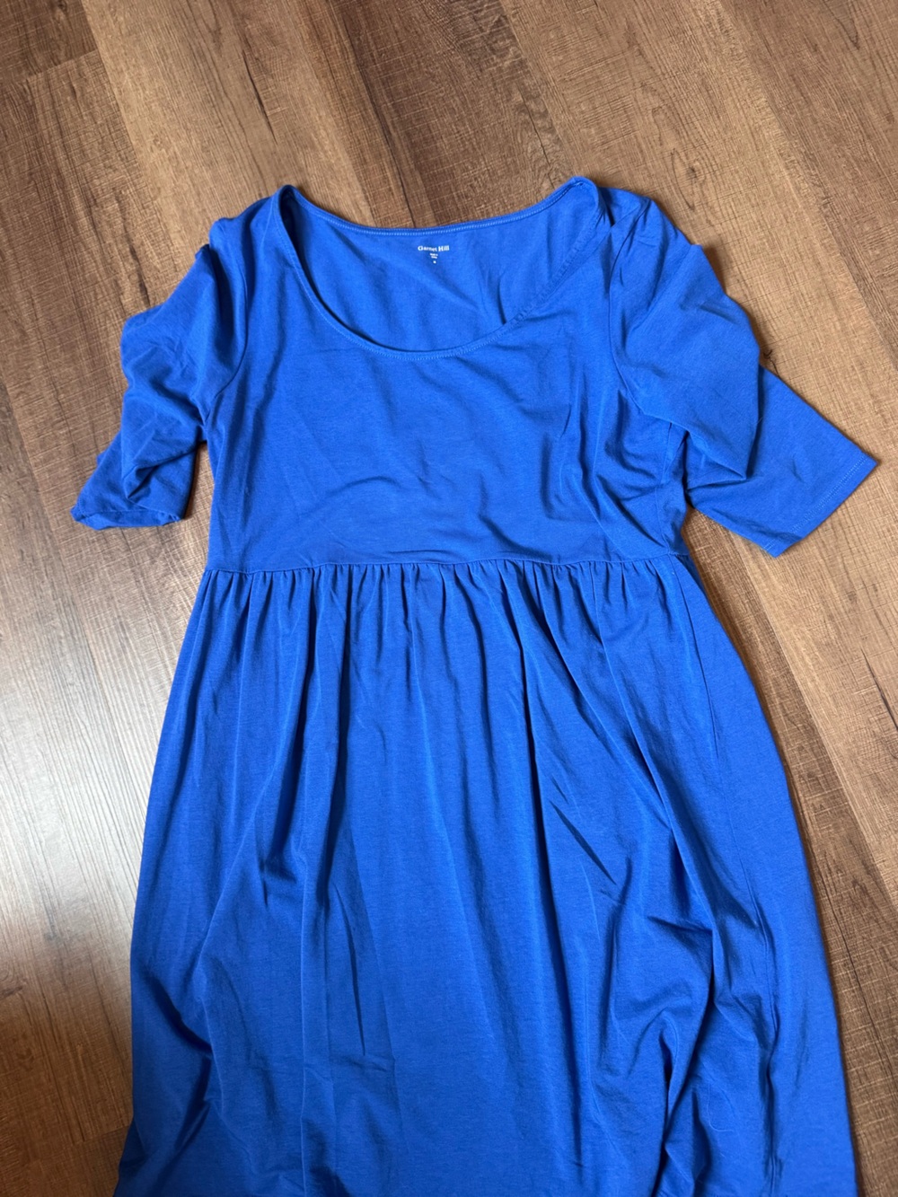 Garnet Hill Royal Blue Midi Dress